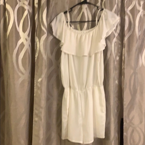 Womens White Romper - Picture 3 of 10